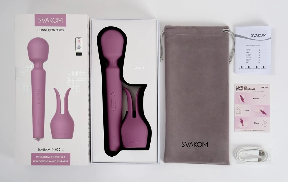 SVAKOM Emma Neo 2 massagestaaf met app en warmte