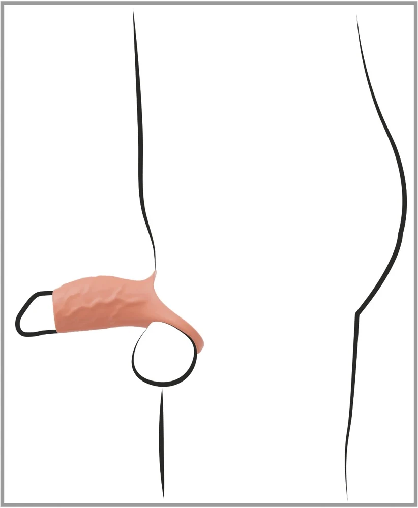 RealSleeve Open vibrerende penissleeve van siliconen