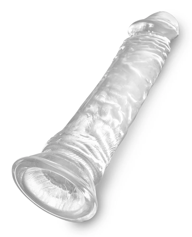 King Cock Clear 8 inch transparante dildo met zuignap