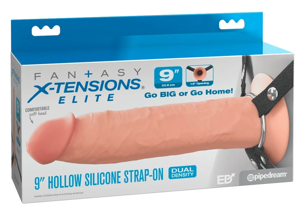 Fantasy X-tensions Elite hollow siliconen strap-on 24,1 cm