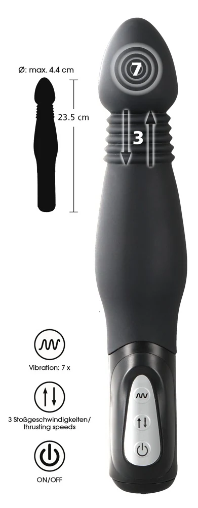 Anaalvibrator met shock-functie