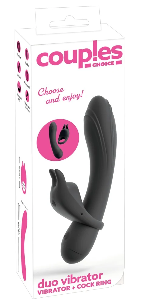 Coup!es Choice duo vibrator met afneembare ring