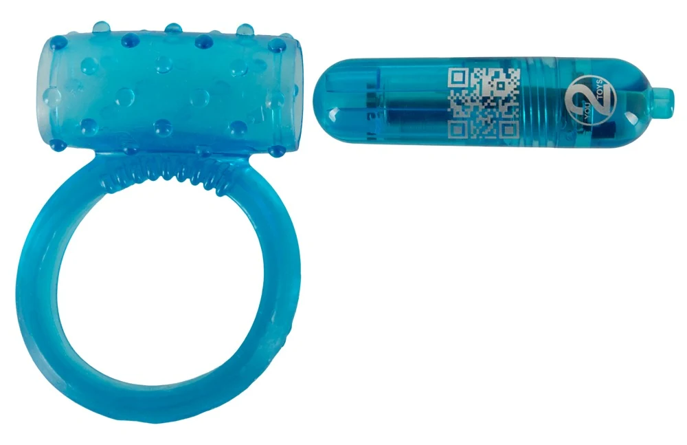 Cockring met verwijderbare minivibrator