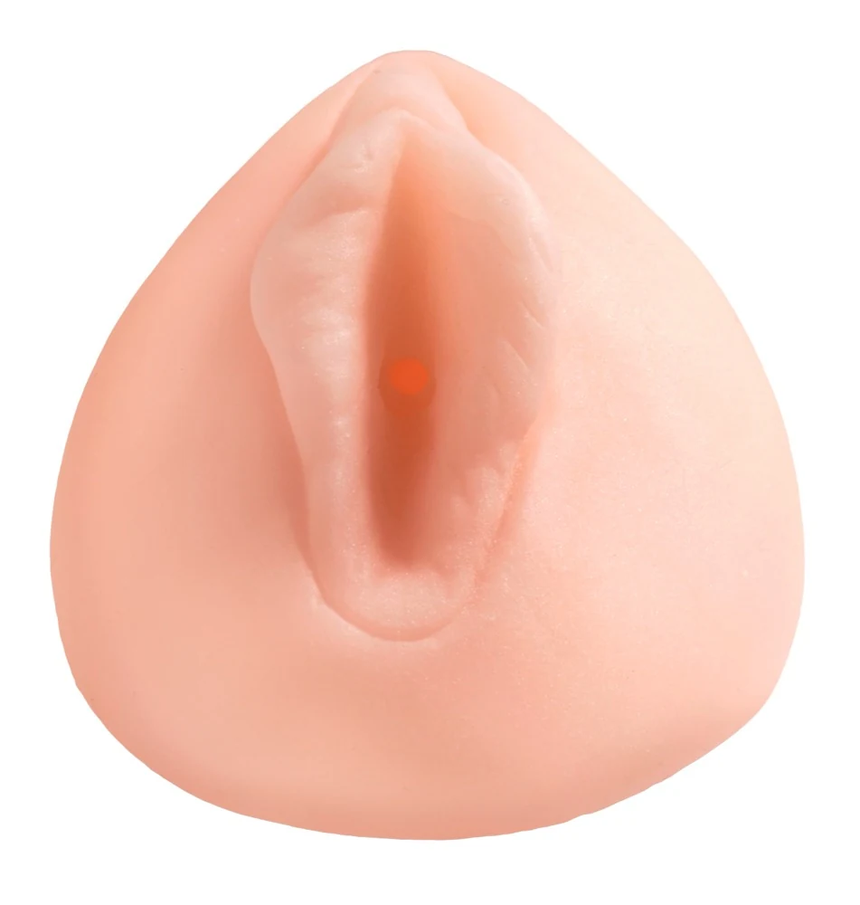 Realistische masturbator met rekbare opening
