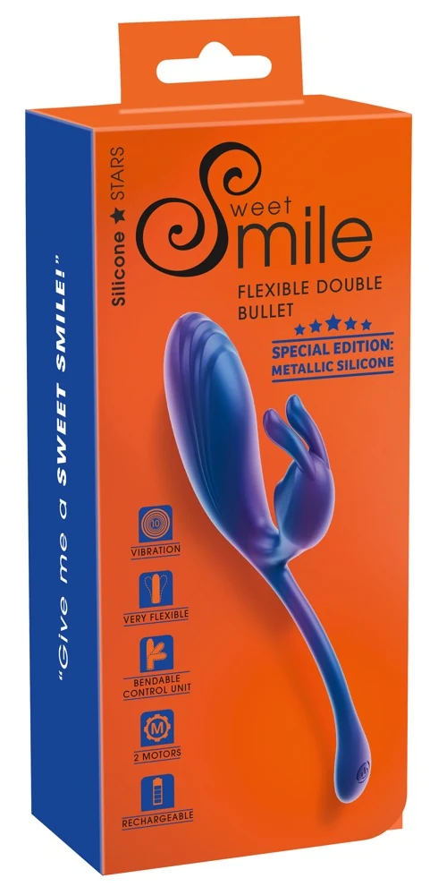 Sweet Smile dubbele bullet metallic siliconen
