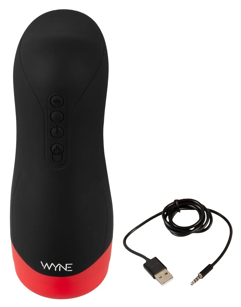 WYNE masturbator met warmte, vibratie en zuigfunctie
