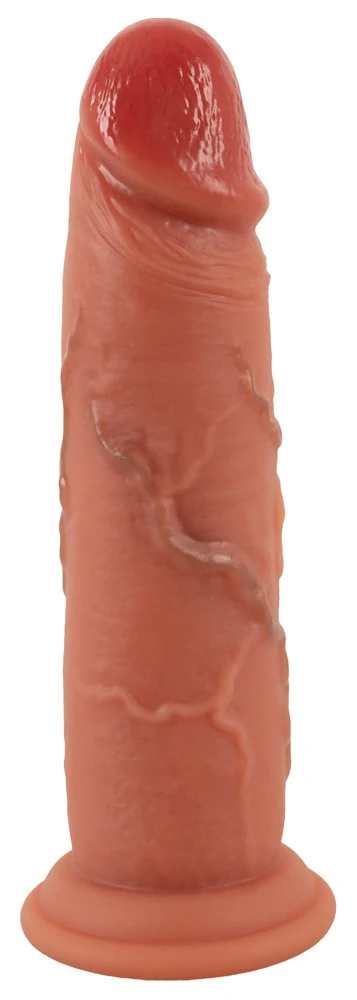 Realistixxx Real Skin dildo met zuigvoet 20,5 cm