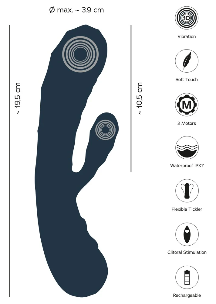 Oh! rabbit vibrator oplaadbaar waterproof