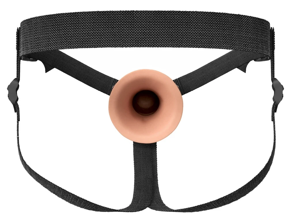 7 Inch Holle Siliconen Strap-on Met Verstelbare Riem