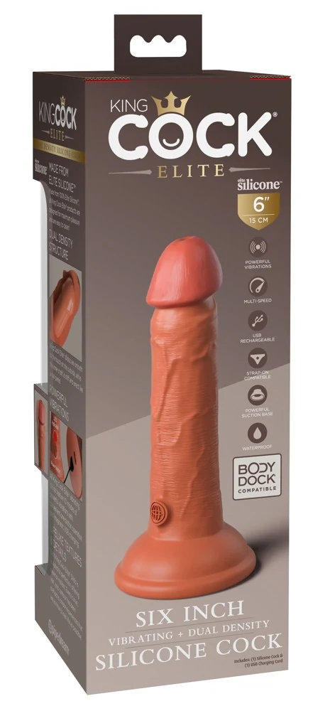 King Cock Elite Natural Vibrator 17,8 cm