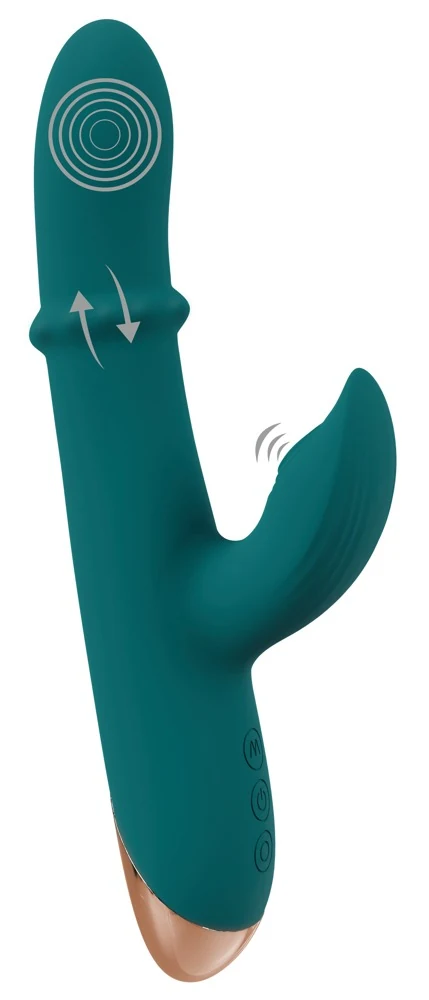 Thumping Rabbit Vibrator met bewegende ring