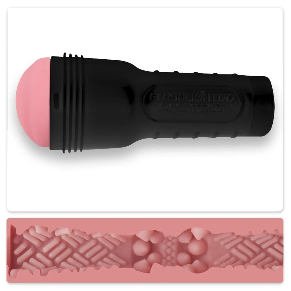 Masturbator met uitneembare insert