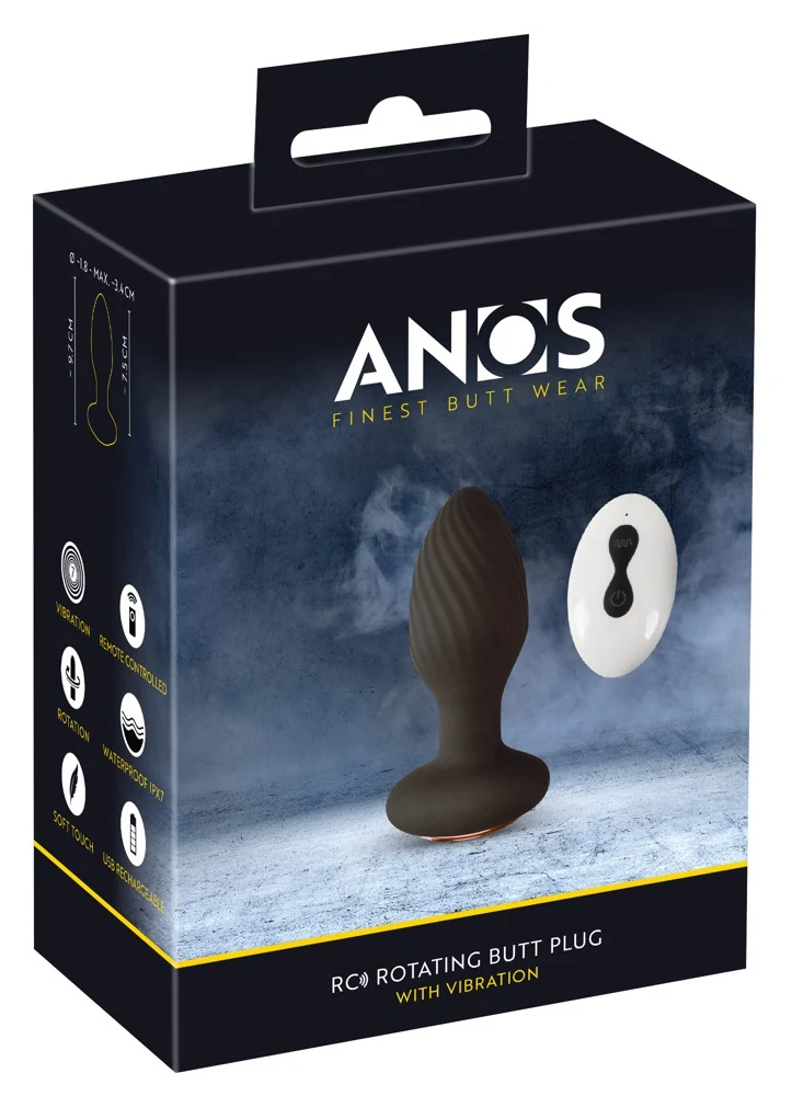 ANOS RC roterende buttplug