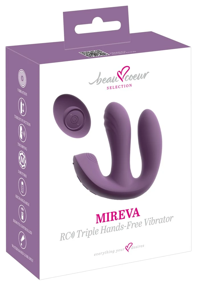 beau cœur MIREVA RC Triple Hands-Free Vibrator
