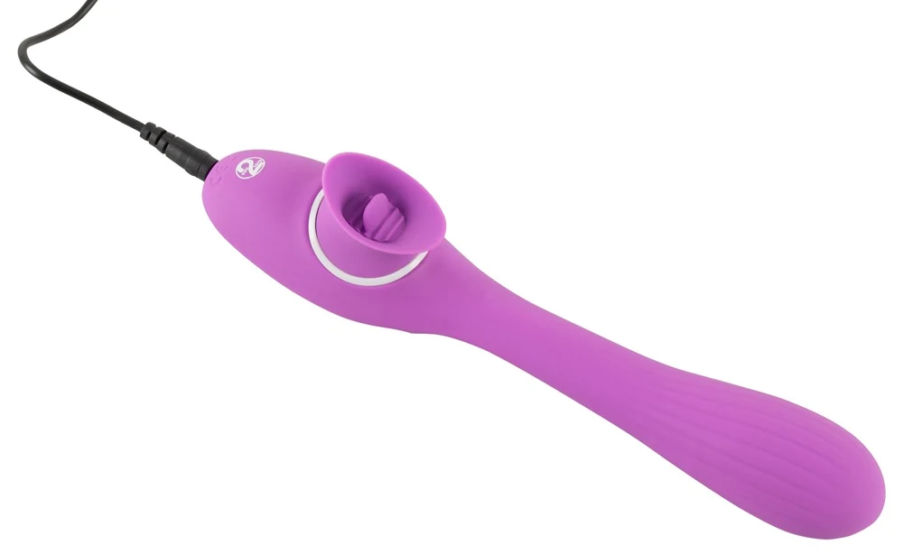 Buigbare vibrator met likfunctie