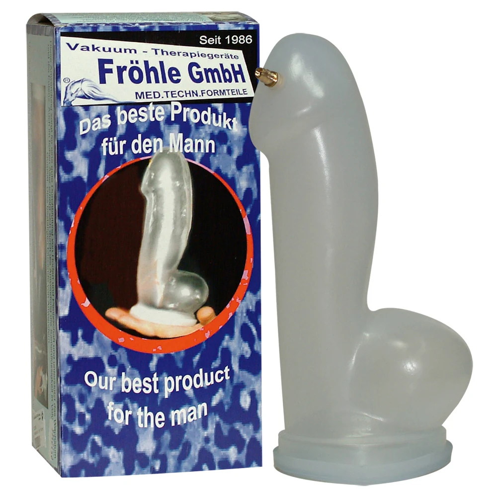 Fröhle Realistische Peniscilinder XL Transparant
