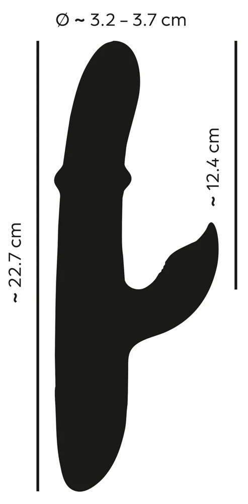 Thumping Rabbit Vibrator met bewegende ring
