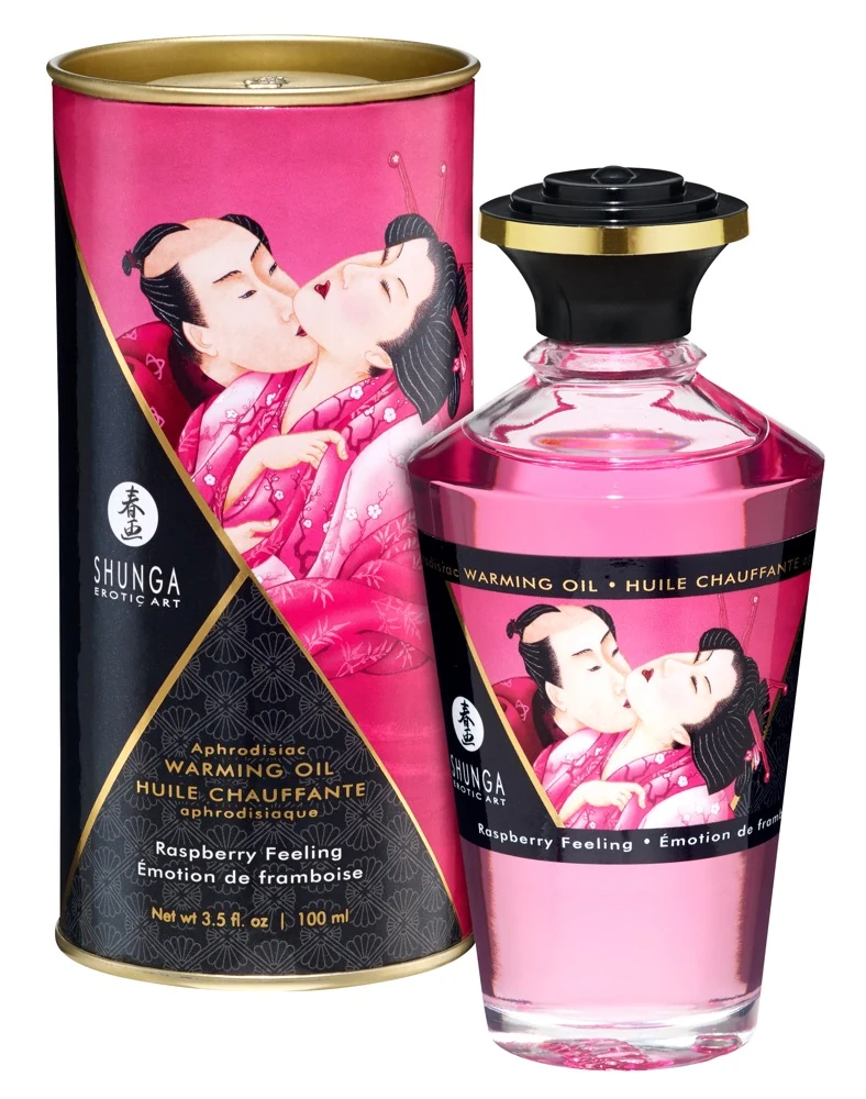 Shunga Warming Oil Raspberry Feeling 100 ml