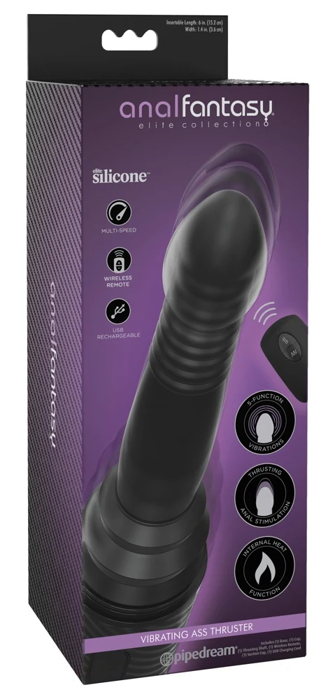 Vibrating Ass Thruster met verwarming en afstandsbediening