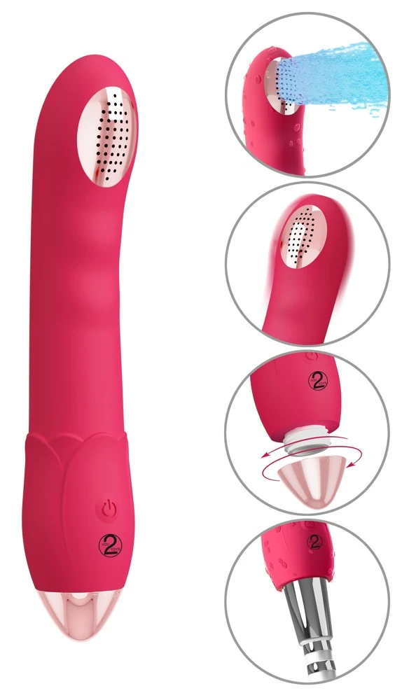 You2Toys waterproof siliconen vibrator met doucheaansluiting