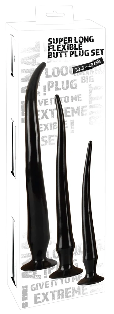 Super Lange Flexibele Butt Plug Set