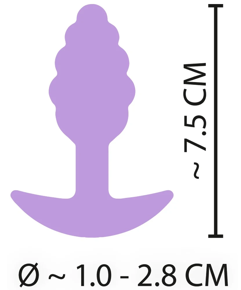 Cuties mini buttplug siliconen 7,5 cm