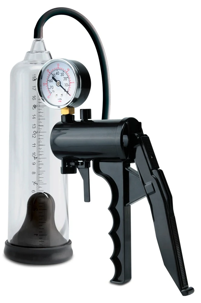 Vacuümpomp met manometer en veiligheidsventiel