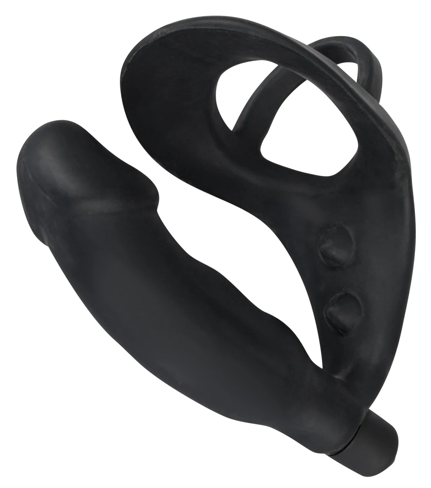 Penisring met anaalplug en vibratie