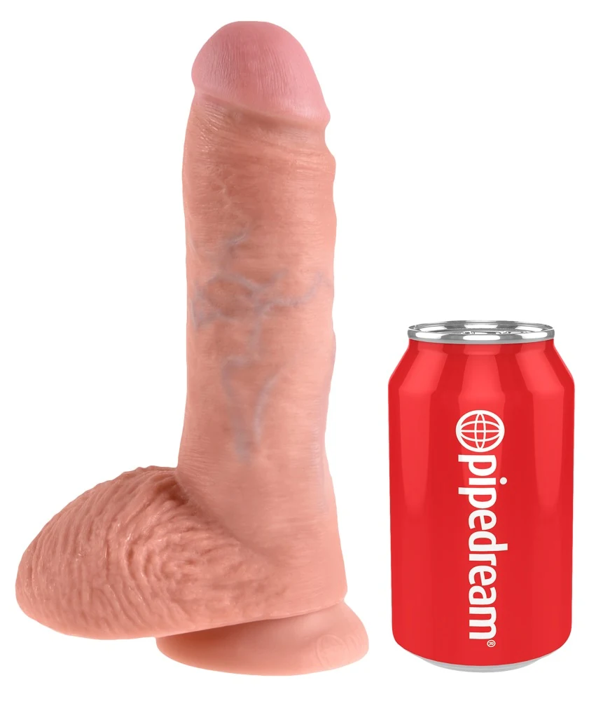 Realistische dildo met zuigvoet 21 cm