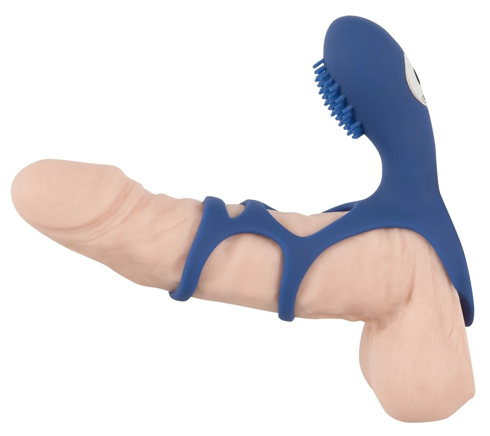 Penismanchet met vibrator en rasterstructuur