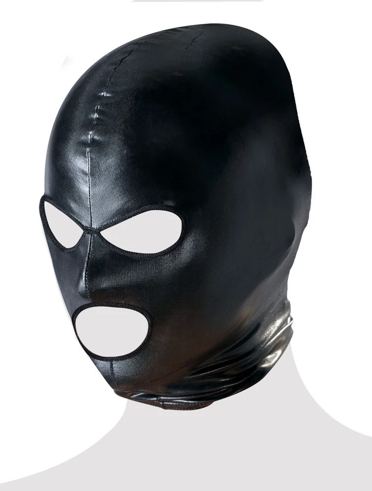Wetlook hoofdmasker met oog- en mondopening