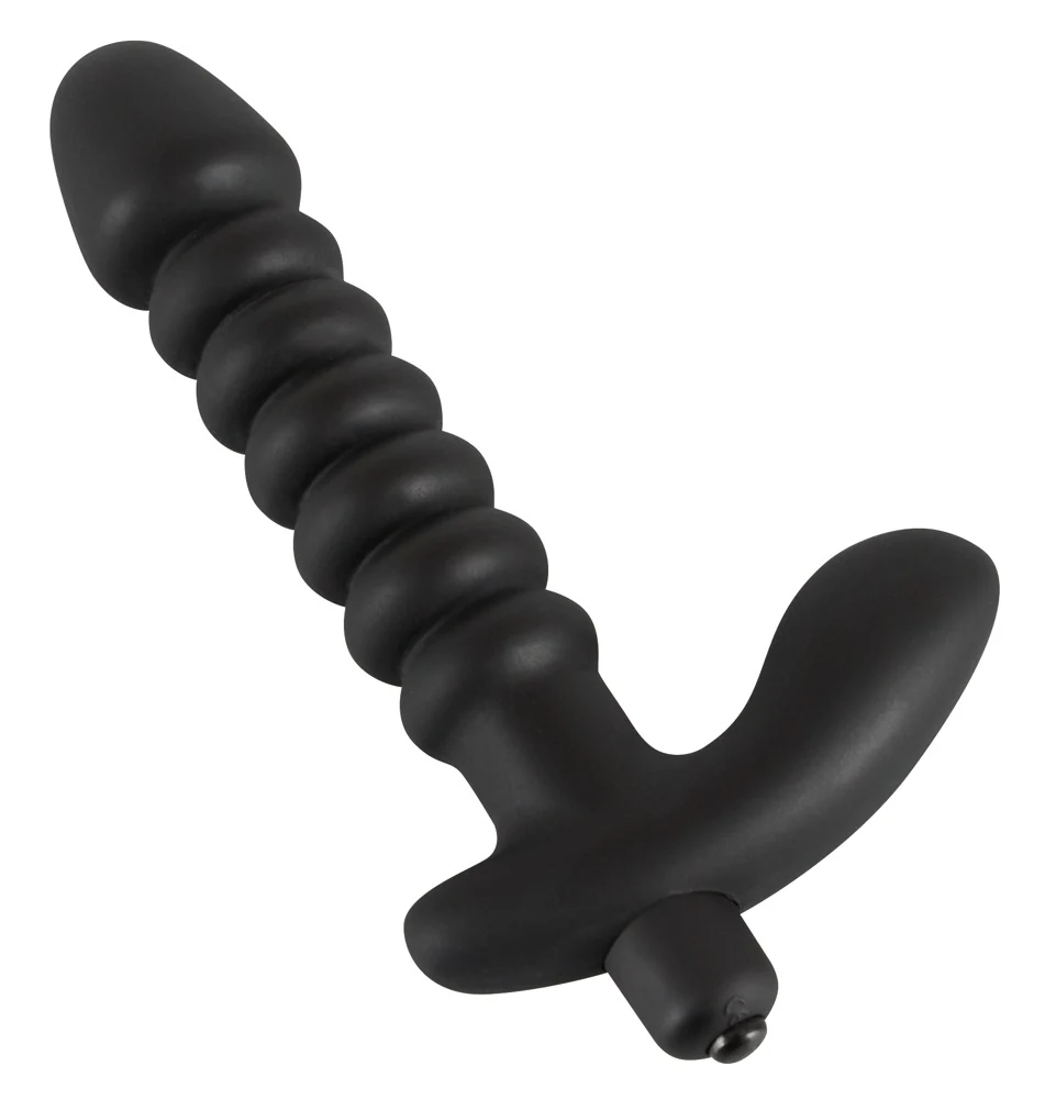 Gegroefde vibrator met stimulatie anker
