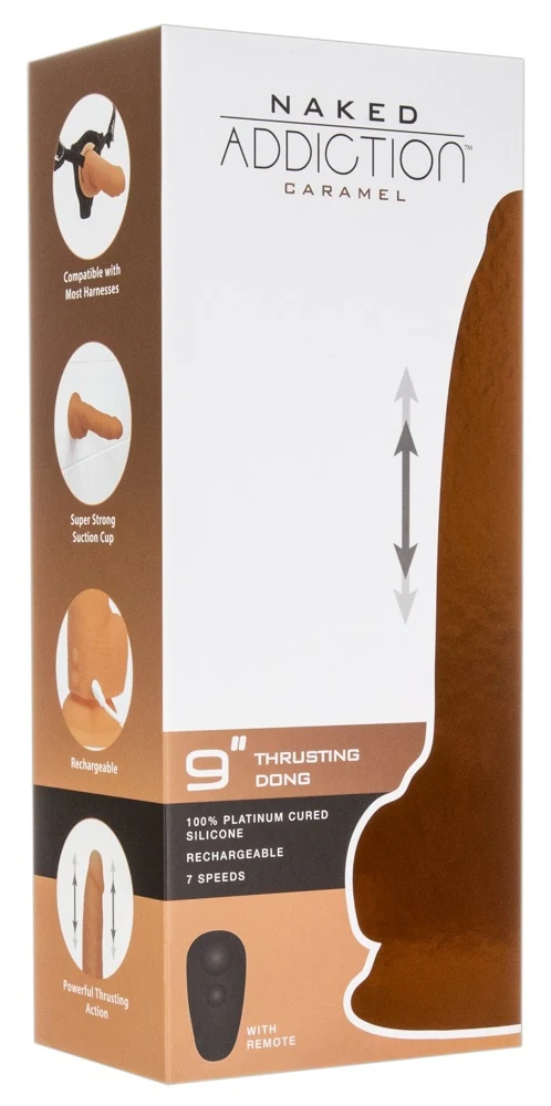 Naked Addiction 9 inch thrusting vibrator