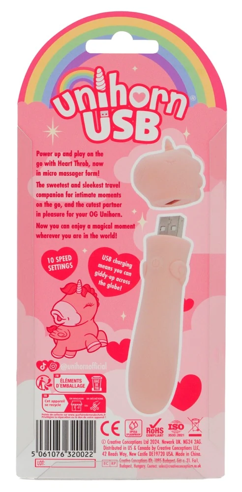 Unihorn USB Heart Throb minivibrator