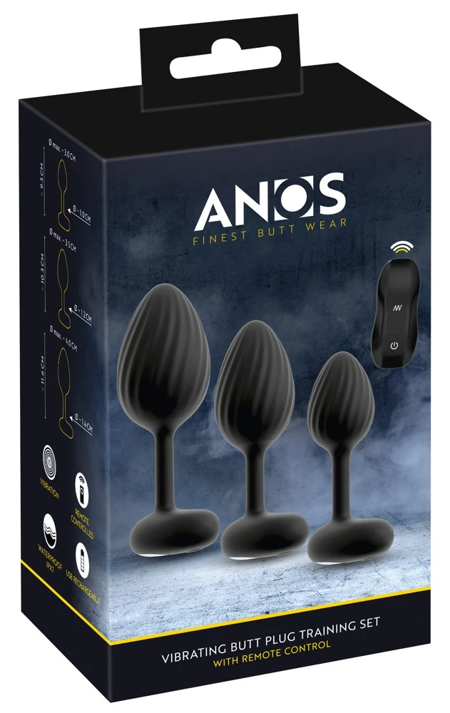 RC Butt Plug Set met Vibratie