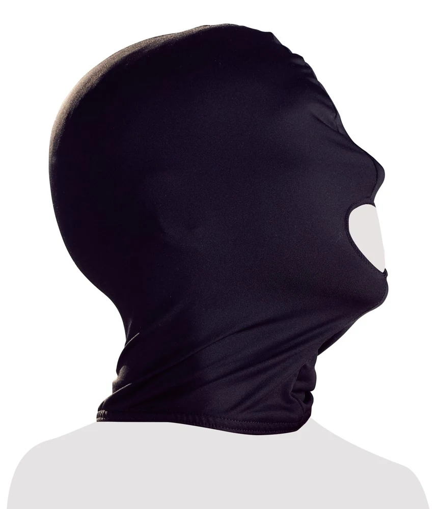 Bad Kitty zwart hoofdmasker met mondopening