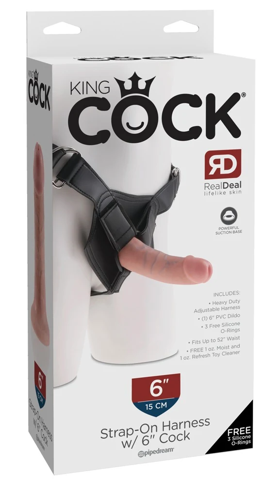 Verstelbare strap-on met afneembare dildo
