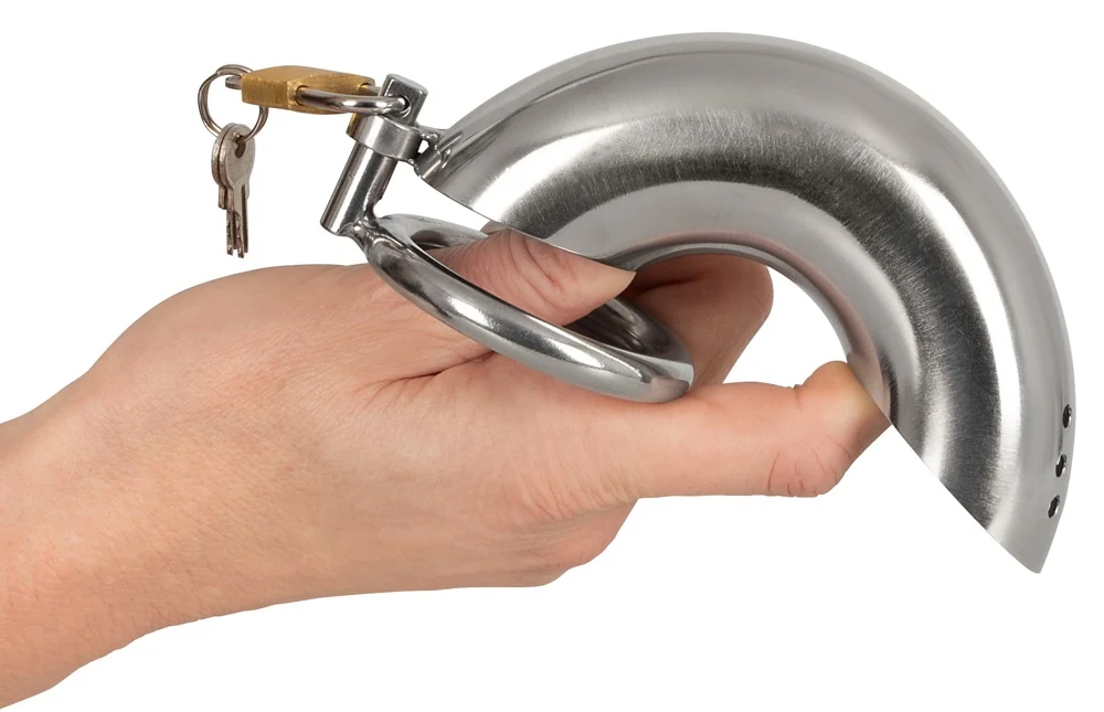 Chastity Cage Short peniskooi van roestvrij staal
