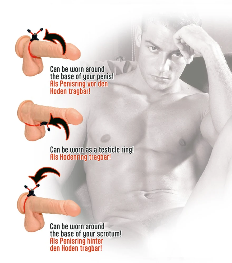 Red Sling verstelbare penisring