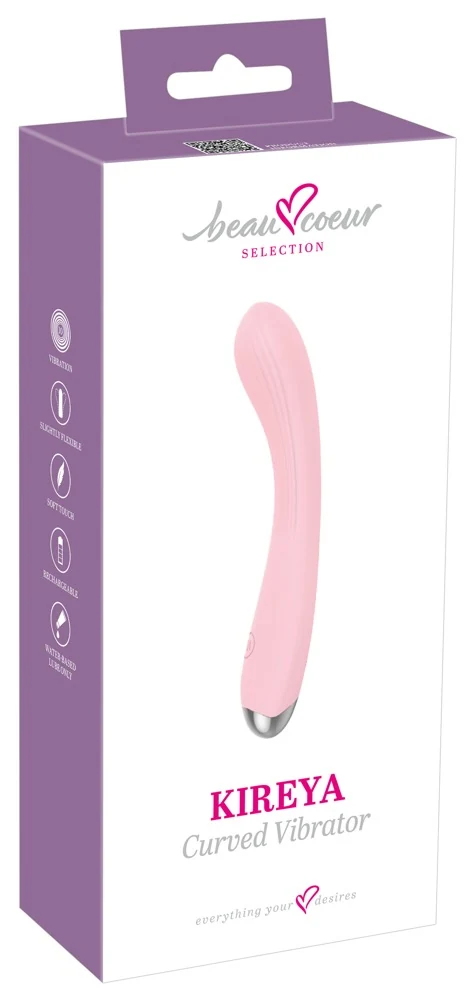 KIREYA vibrator van siliconen met gebogen design