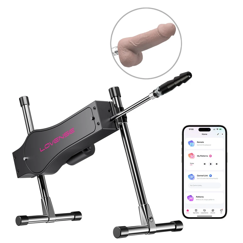 Lovense seksmachine met app en 2 dildo’s
