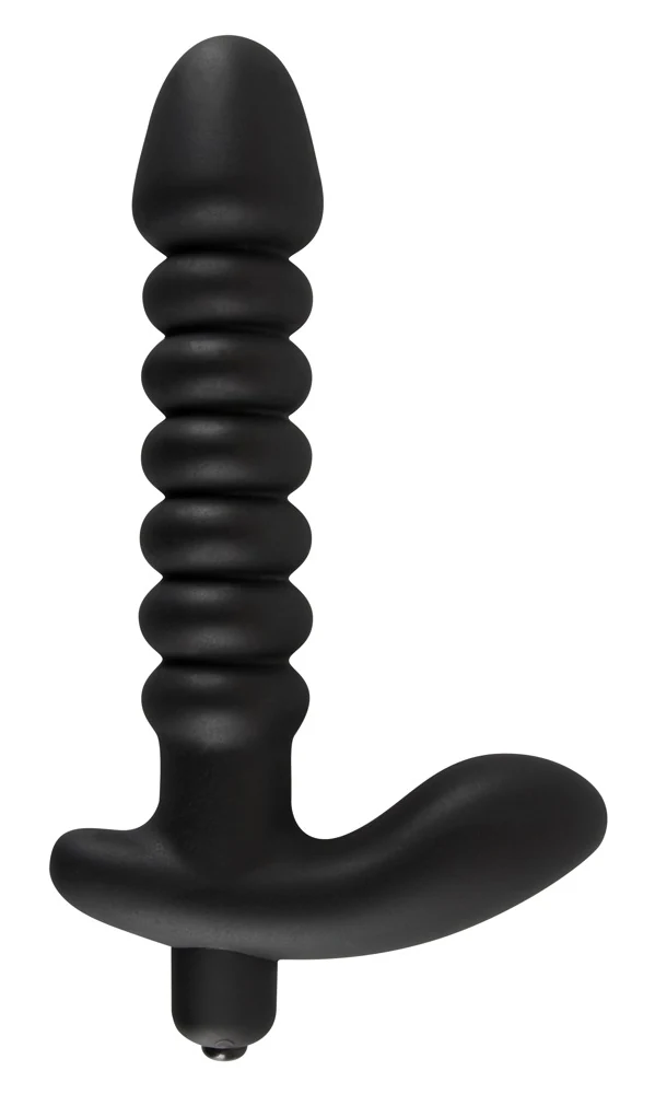 Gegroefde vibrator met stimulatie anker