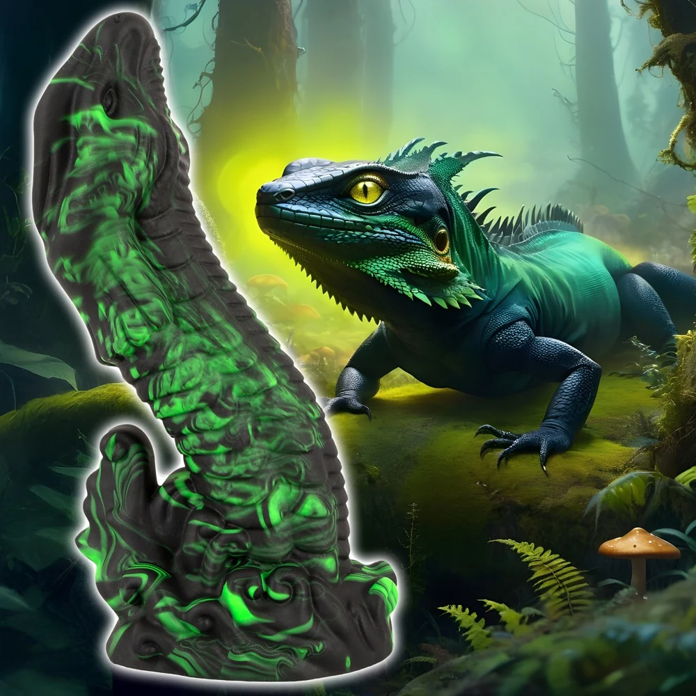 Beasty Cocks Lizard Peak dildo met zuignap 22 cm