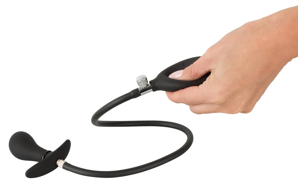Opblaasbare anaalplug met pompbal