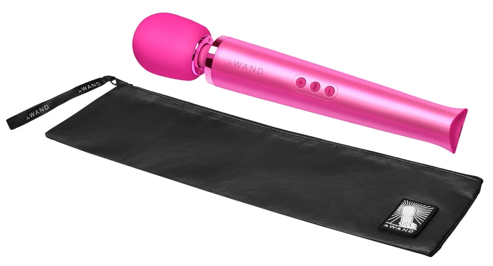 Luxe oplaadbare massagestaaf met siliconen kop
