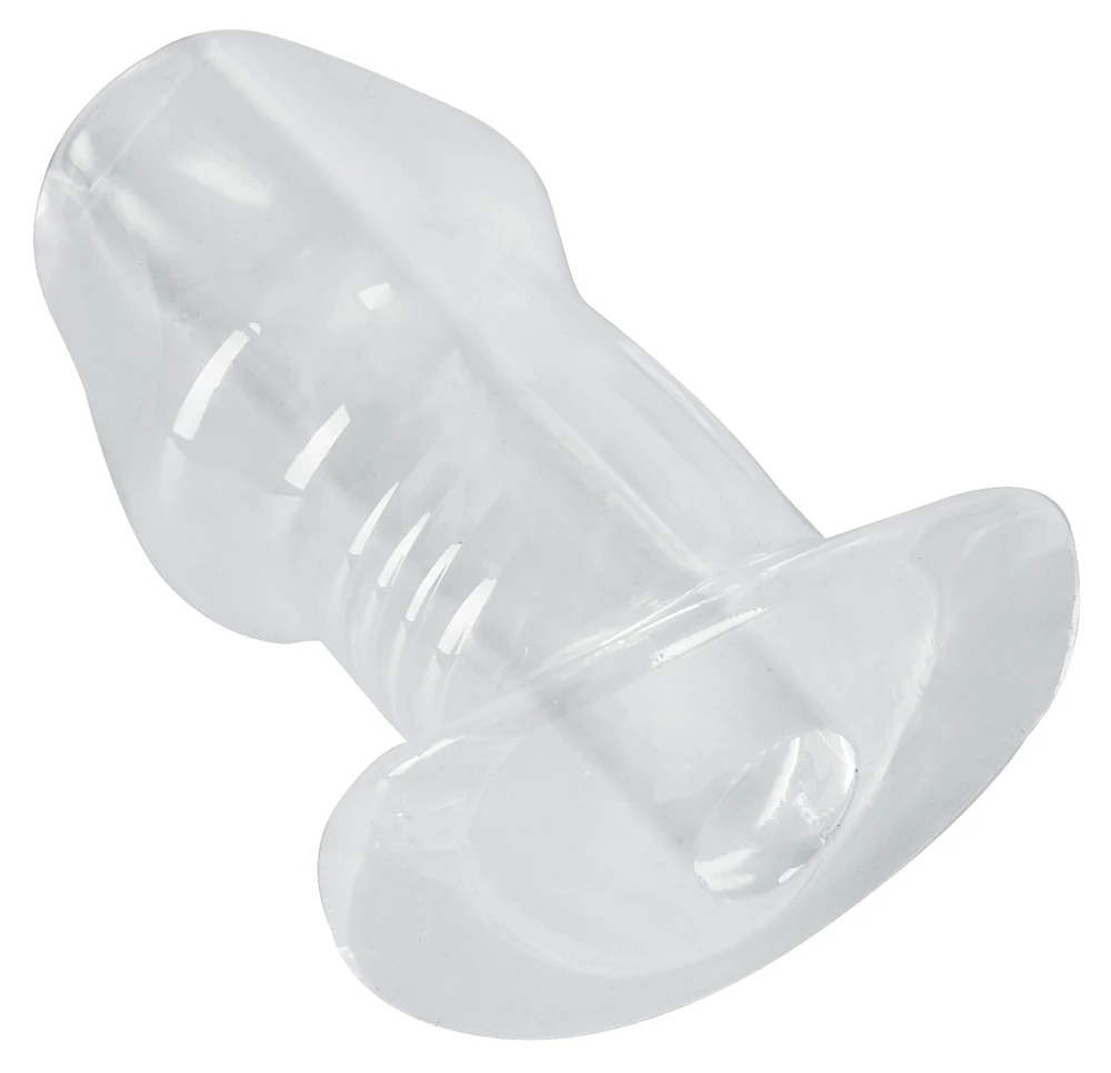 Transparante tunnel buttplug van TPE