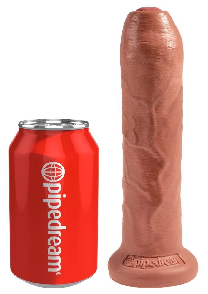 Realistische dildo met beweegbare voorhuid en zuigvoet