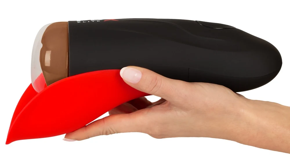 PDX Elite Fuck-O-Matic 2 masturbator met testikelstimulator