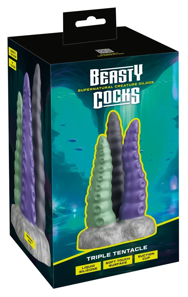 Beasty Cocks Triple Tentacle Dildo Trio