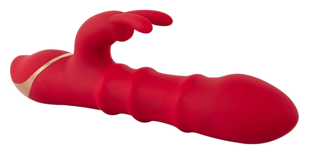 Rabbit vibrator met bewegende ringen